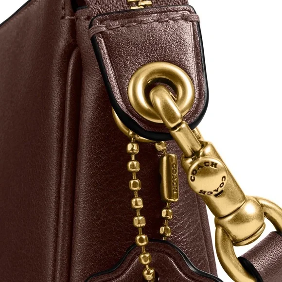 Coach Dark Brown Leather Shoulder Bag - Picture 7 of 8